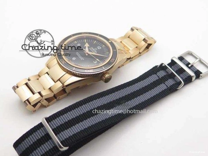 0810 Seamaster 300 Master Co-Axial Liquidmetal V6F Best Edition RG On RG Bracelet A8400 (Free Nylon Strap) Resilient 8265